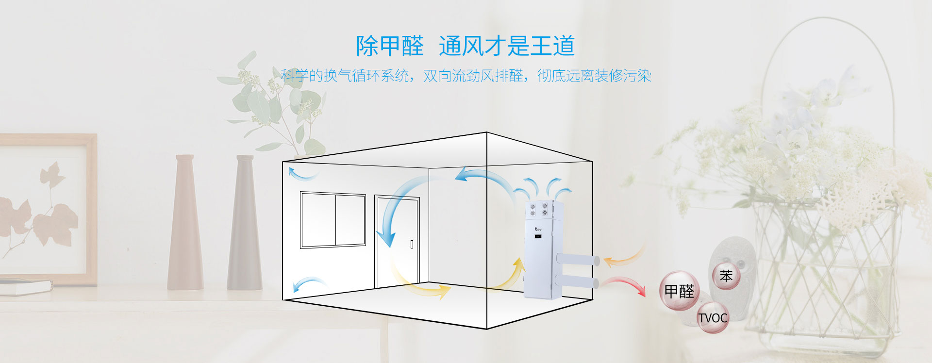 柜式新風(fēng)機通風(fēng)除甲醛
