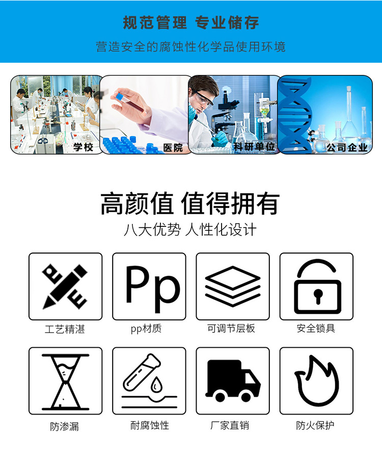 化學(xué)品儲(chǔ)存柜八大優(yōu)勢值得擁有